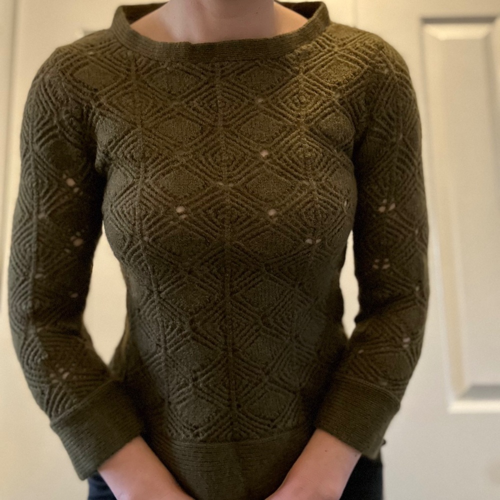 J.Crew knit sweater, 3/4 sleeves